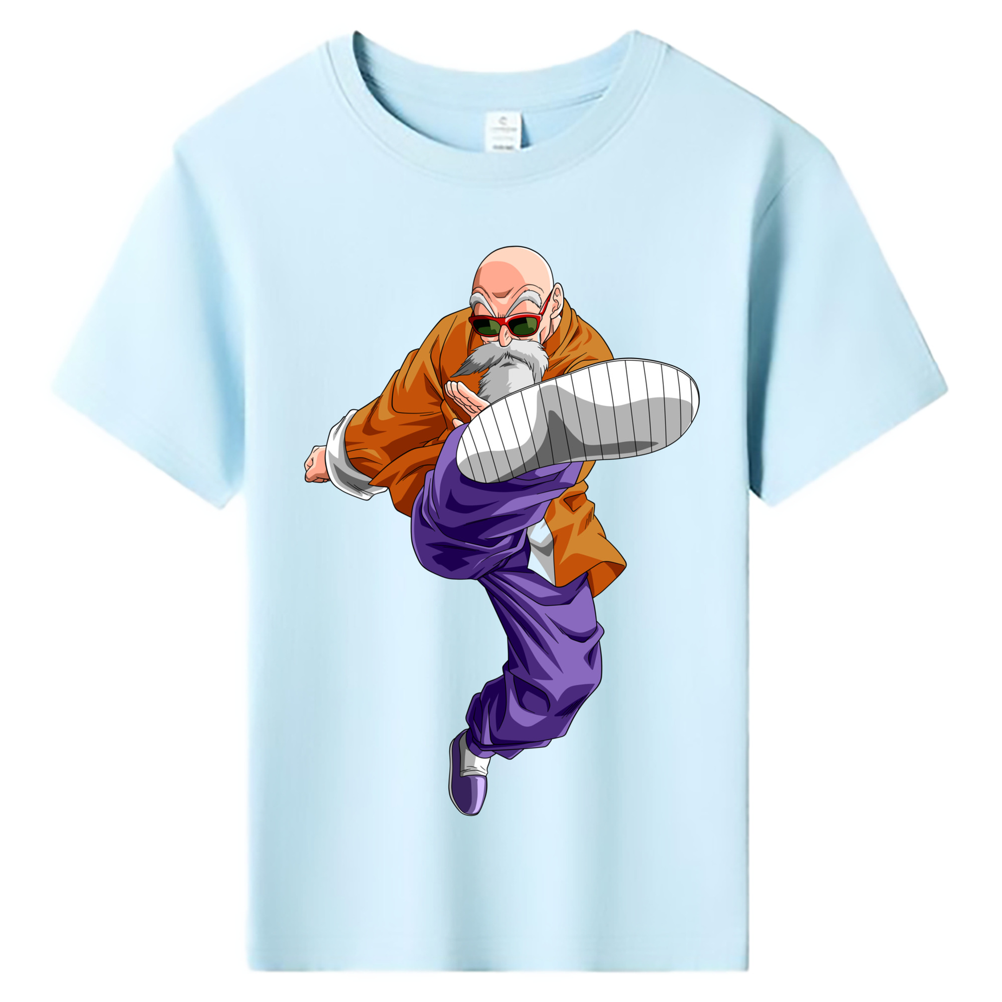 （画像用） ドラゴンボール 亀仙人（かめせんにん） DRAGON BALL Master Roshi Kame Sennin 綿100％キッズTシャツ（フロントプリント）